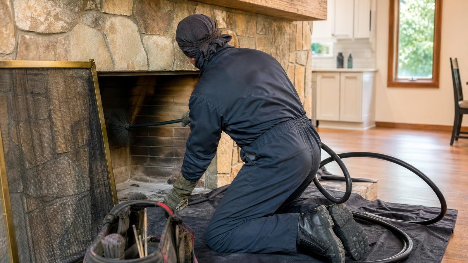 Practical chimney sweep & inspection in Pickens